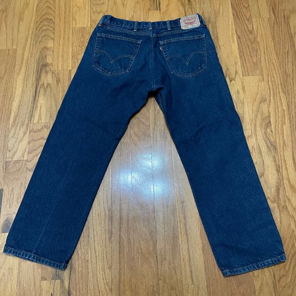 Levi's 505 Men's Blue Jeans Size W38 L29 Pockets - Picture 3 of 15